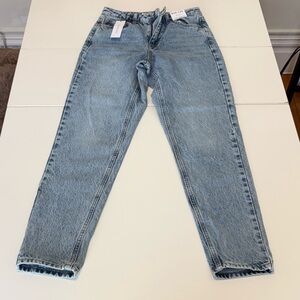 TOPSHOP Mom High-Waisted Blue Denim Jeans Size 28